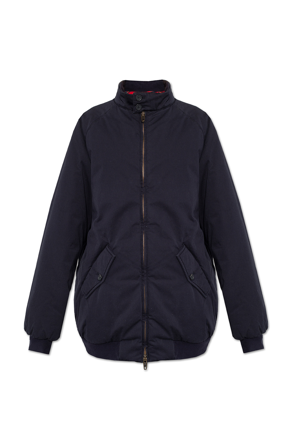 SchaferandweinerShops France ONeill Womens woven quilted jacket Navy blue Jacket with standing collar Balenciaga